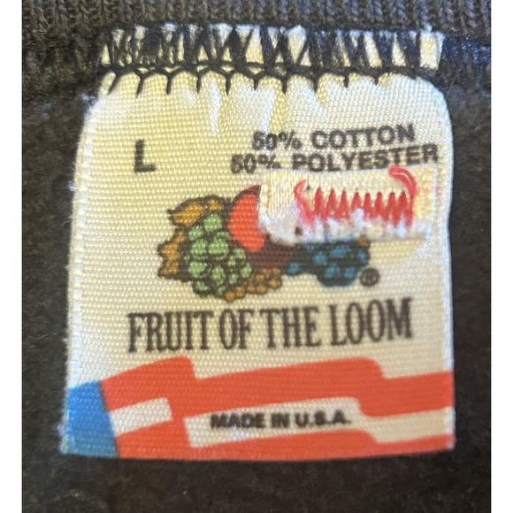 VTG Scottish Terrier Scottie Dog Faded Black Sweatshirt Grandmacore Large Granny - Picture 2 of 5